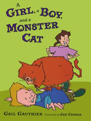 cover image of A Girl, a Boy, and a Monster Cat